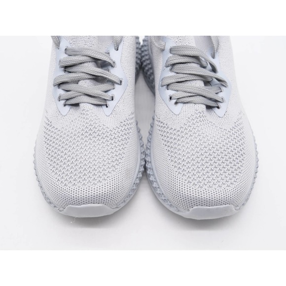 Navig8 Sneakers Womens 6.5 Shoes Gray Stretch Knit Lace Up Athletic Low Top - Picture 7 of 11